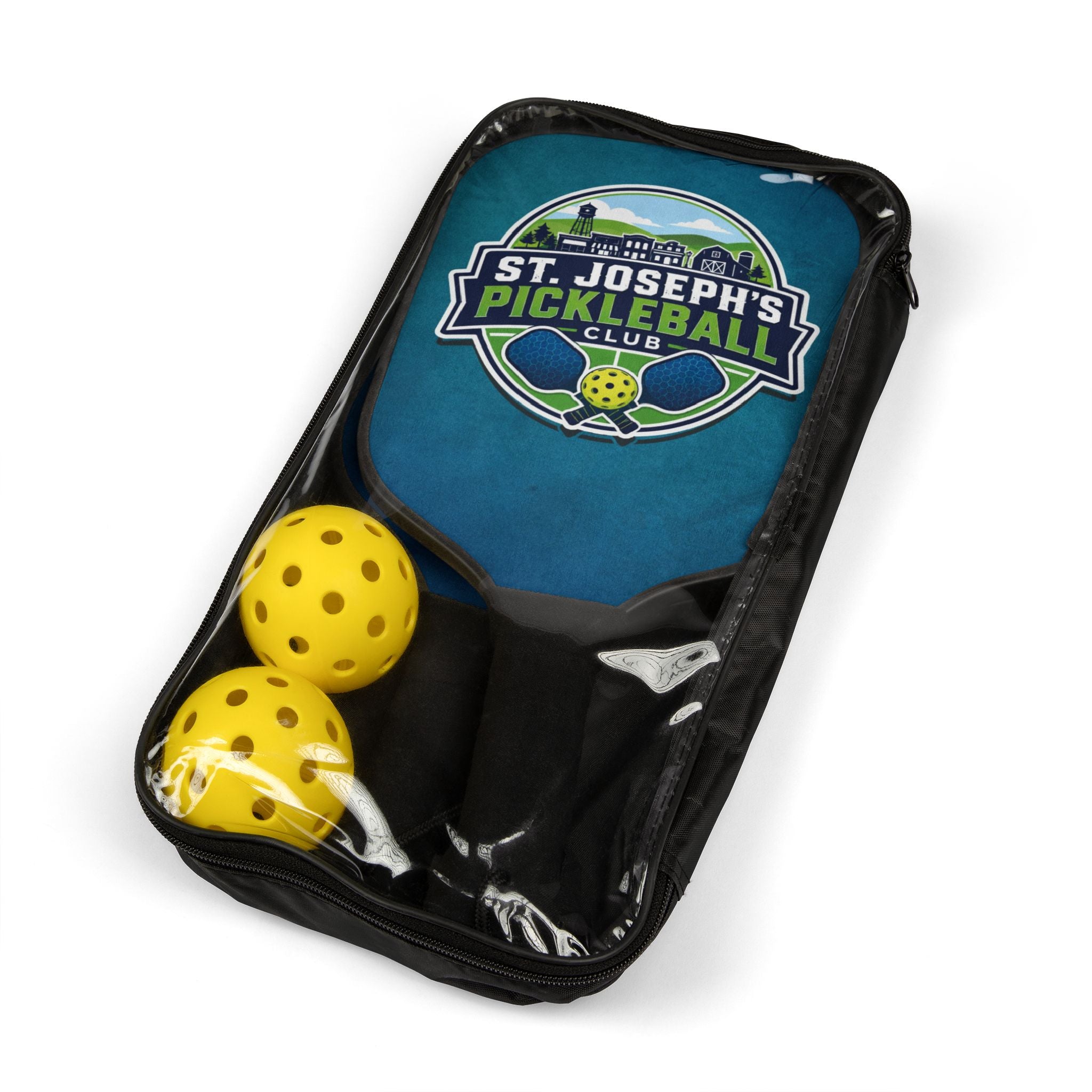 Pickleball Paddle Set — St. Joseph’s Pickleball Club Logo Kit (2 Paddles + Balls)